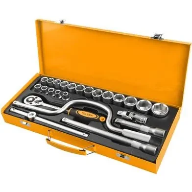 TOLSEN Socket Set 24pcs with Steel Case