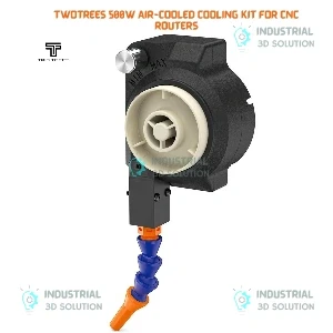 TwoTrees 500W Air-Cooled Spindle Motor Kit with Speed Controller, 52mm Mount, and ER11 Collet Set for CNC Routers