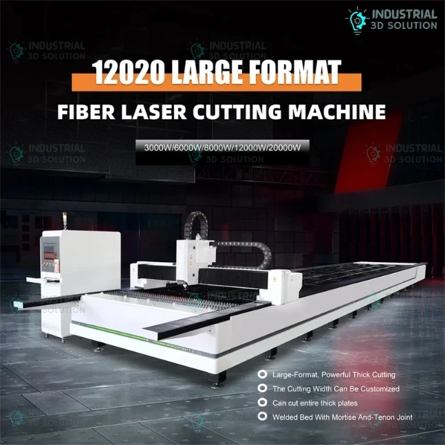 Extra Large Format Fiber Laser Cutting Machine Industrial CNC Metal Sheet Cutter 12000×2000mm 3KW–20KW High Power System