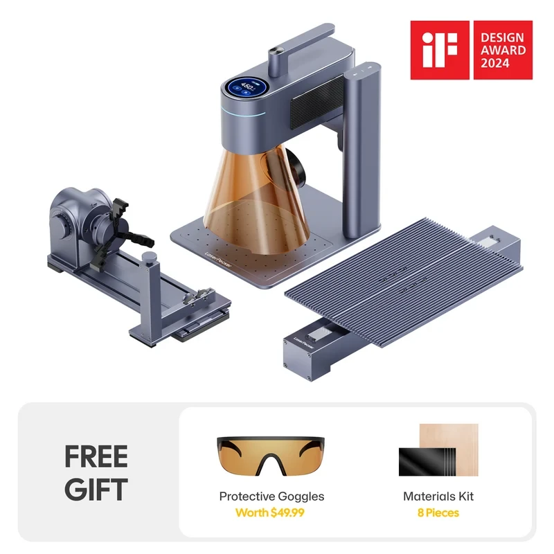 LaserPecker LP4 Deluxe Bundle Laser Engraver