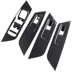 1set Rear Window Side Spoiler for Full Line & 4PCS Window Switch Control Pannel Door Handle Armrest Cover